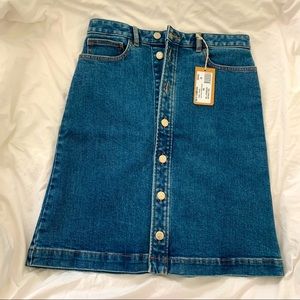 [NWT] APC Therese Denim Skirt with Buttons